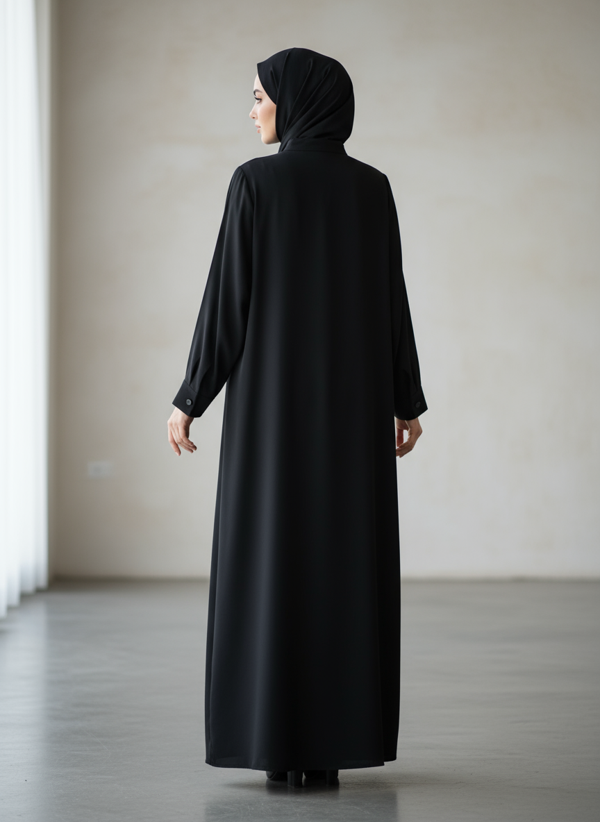 Black Saudia Back View